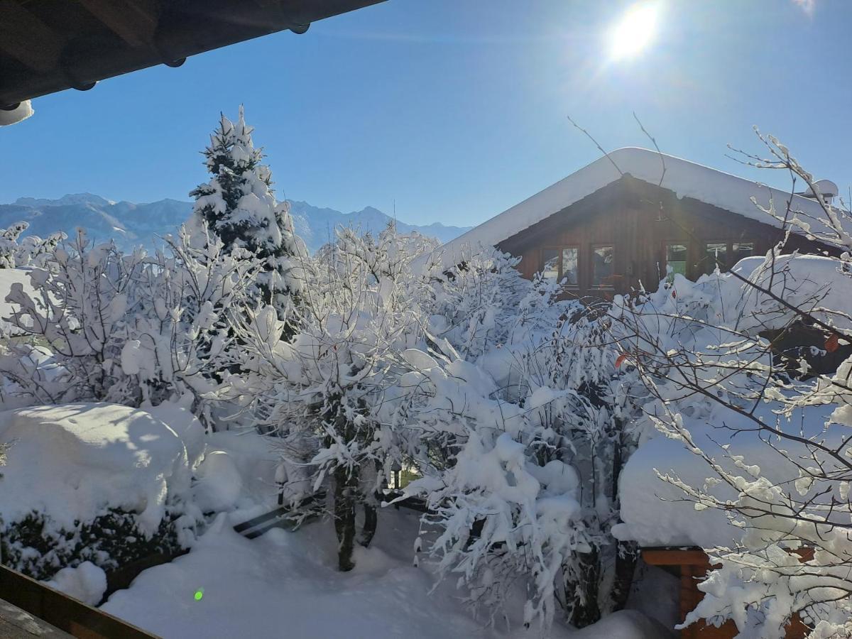 Alpenfee Ofterschwang Mit E-Bike Garage Exterior foto